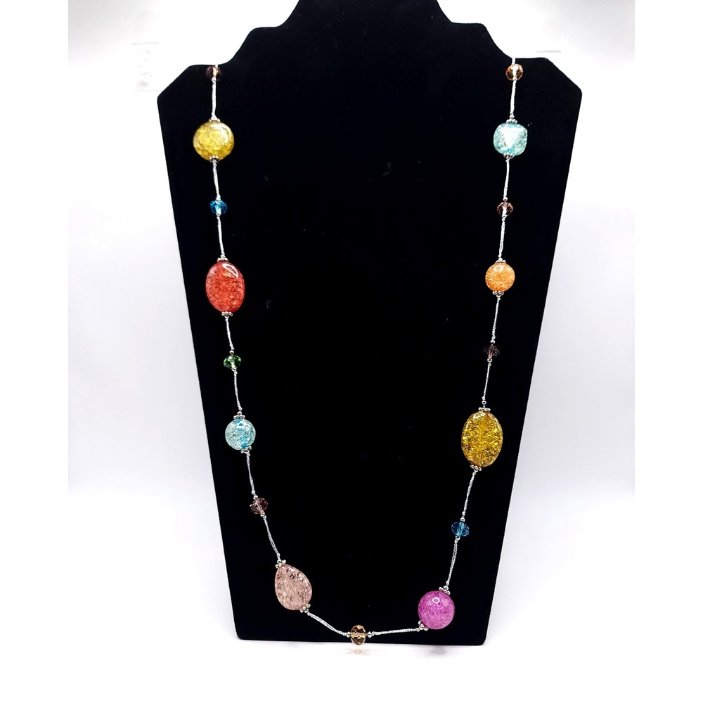 Premier Designs Confetti Statement Necklace 40in Multicolor